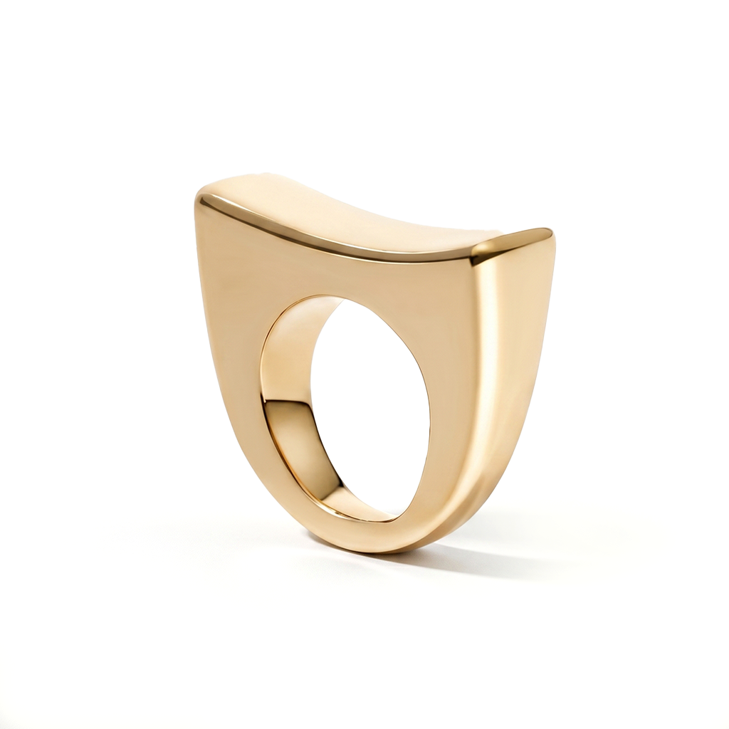 Caroline Sculptural Dome Ring-0