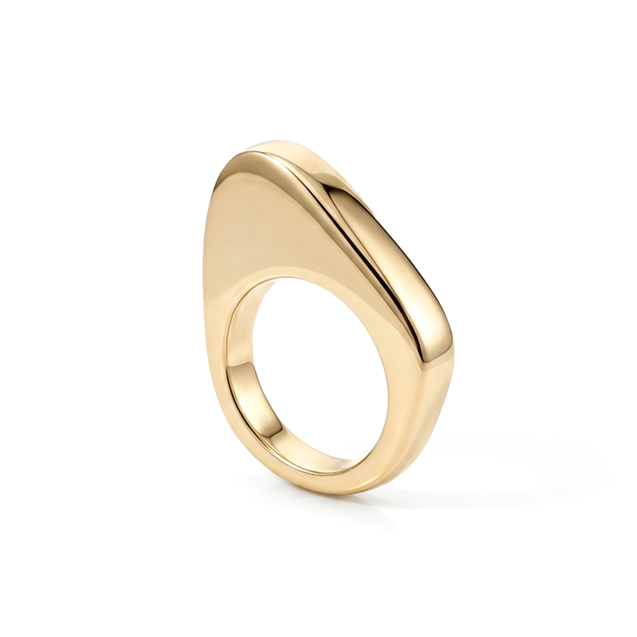 Luna Asymmetric Abstract Ring-0