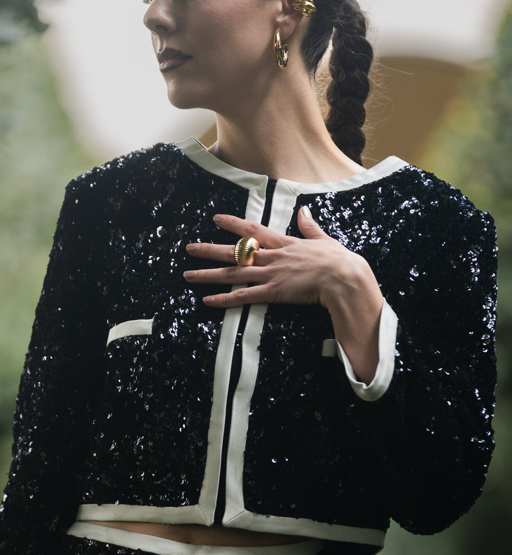 Georgia Textured Statement Ring-1