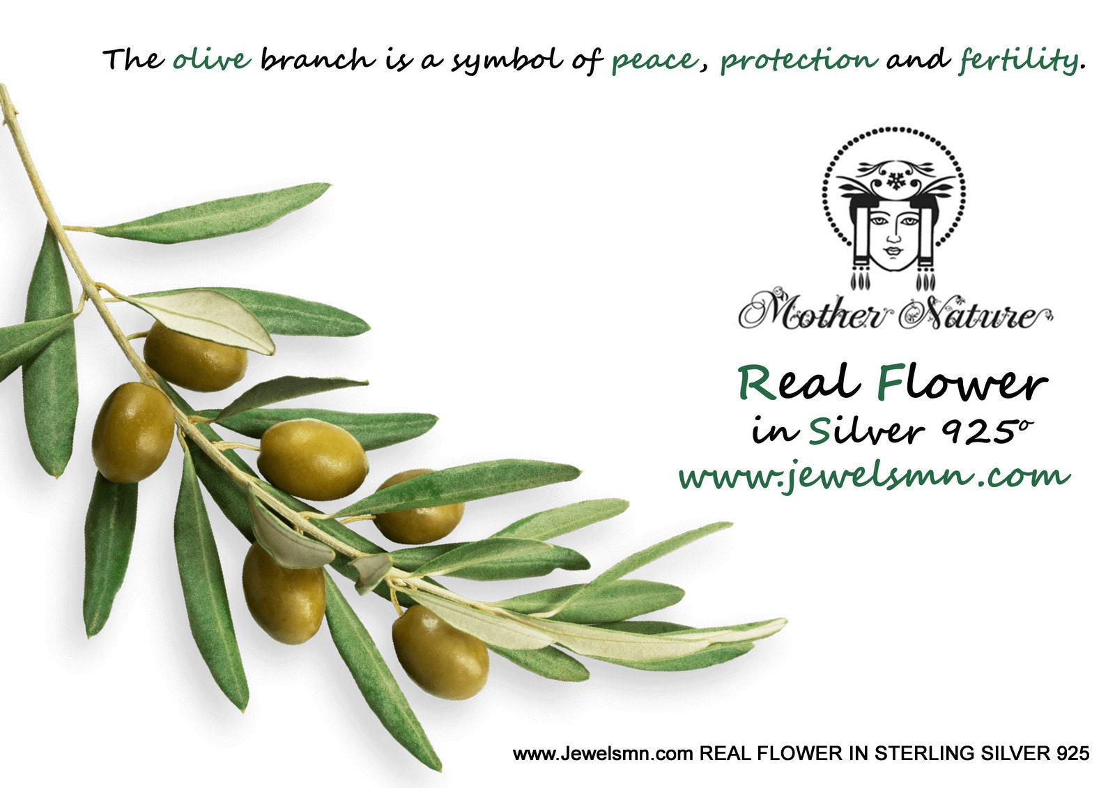 Statement Nature Ring: Olive Leaves Design - Adjustable Sterling Silver-2
