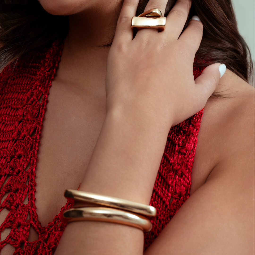 Luna Asymmetric Abstract Ring-1